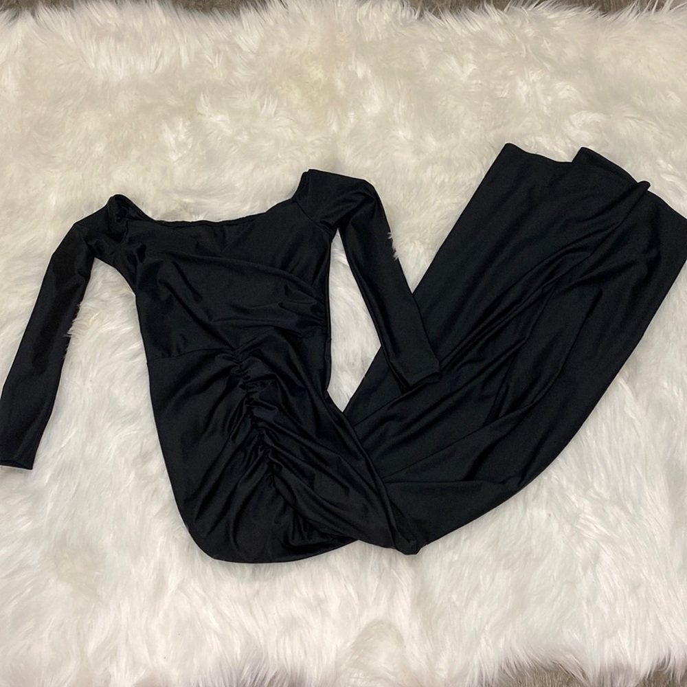 Black Long Sleeve Maxi Dress